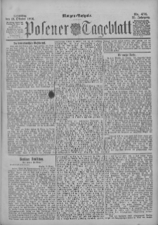 Posener Tageblatt 1896.10.18 Jg.35 Nr491