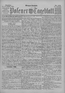 Posener Tageblatt 1896.10.20 Jg.35 Nr493