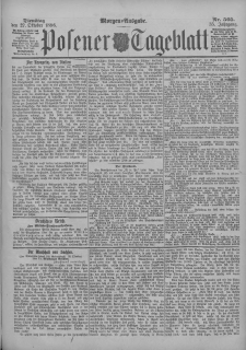 Posener Tageblatt 1896.10.27 Jg.35 Nr505