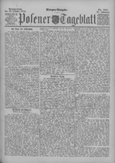 Posener Tageblatt 1896.10.29 Jg.35 Nr509
