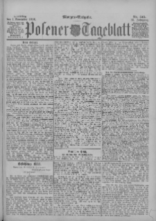 Posener Tageblatt 1896.11.01 Jg.35 Nr515