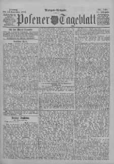 Posener Tageblatt 1896.11.20 Jg.35 Nr545