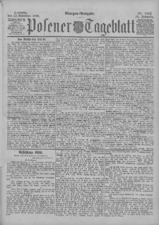 Posener Tageblatt 1896.11.22 Jg.35 Nr549