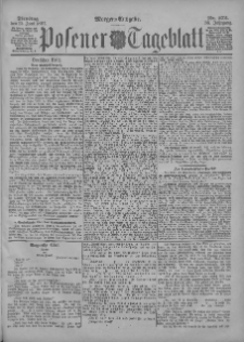 Posener Tageblatt 1897.06.15 Jg.36 Nr272