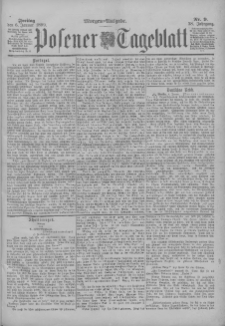 Posener Tageblatt 1899.01.06 Jg.38 Nr9
