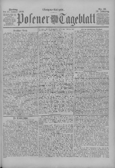 Posener Tageblatt 1899.01.13 Jg.38 Nr21