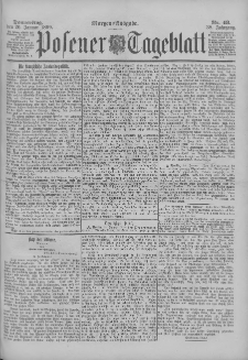Posener Tageblatt 1899.01.25 Jg.38 Nr41