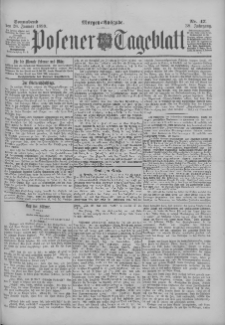 Posener Tageblatt 1899.01.28 Jg.38 Nr47