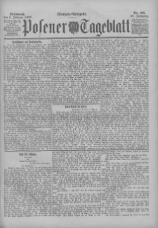 Posener Tageblatt 1899.02.08 Jg.38 Nr65