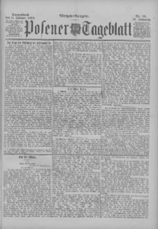 Posener Tageblatt 1899.02.11 Jg.38 Nr71