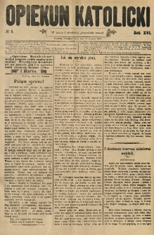 Opiekun Katolicki. 1889.01.16 R.16 nr5