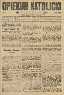 Opiekun Katolicki. 1889.01.23 R.16 nr7