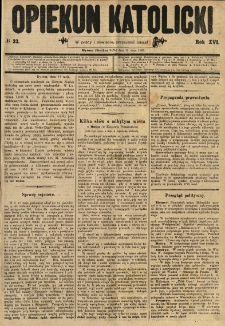 Opiekun Katolicki. 1889.05.18 R.16 nr33