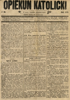 Opiekun Katolicki. 1889.08.10 R.16 nr45