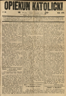Opiekun Katolicki. 1889.08.24 R.16 nr47
