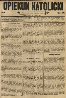 Opiekun Katolicki. 1889.09.07 R.16 nr49