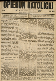 Opiekun Katolicki. 1889.10.12 R.16 nr54