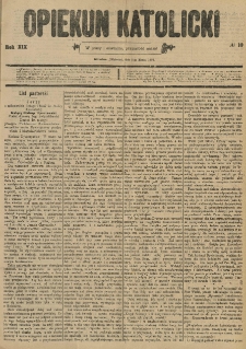 Opiekun Katolicki. 1892.03.05 R.19 nr10