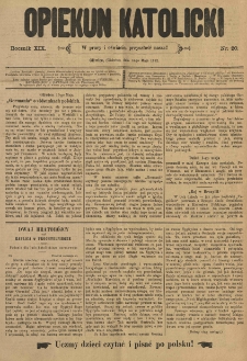 Opiekun Katolicki. 1892.05.14 R.19 nr20