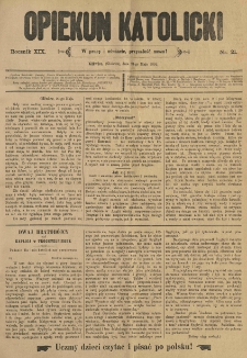 Opiekun Katolicki. 1892.05.21 R.19 nr21