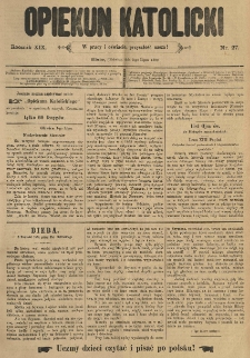 Opiekun Katolicki. 1892.07.02 R.19 nr27