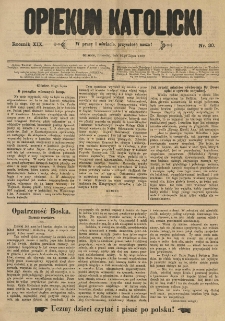 Opiekun Katolicki. 1892.07.30 R.19 nr30