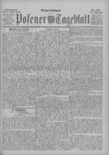 Posener Tageblatt 1899.04.15 Jg.38 Nr175
