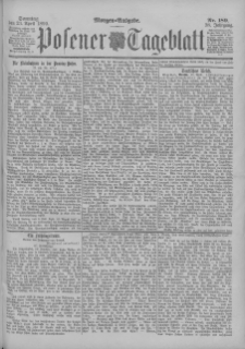 Posener Tageblatt 1899.04.23 Jg.38 Nr189