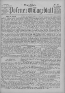 Posener Tageblatt 1899.04.25 Jg.38 Nr191