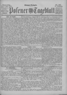 Posener Tageblatt 1899.04.27 Jg.38 Nr195