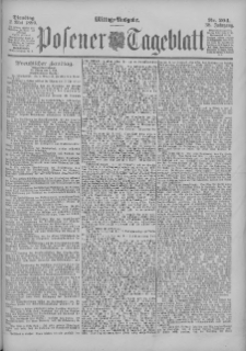 Posener Tageblatt 1899.05.02 Jg.38 Nr204