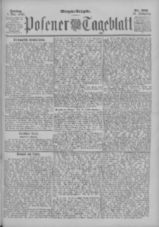 Posener Tageblatt 1899.05.05 Jg.38 Nr209
