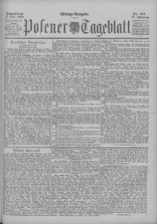 Posener Tageblatt 1899.05.06 Jg.38 Nr212