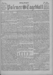 Posener Tageblatt 1899.05.08 Jg.38 Nr214