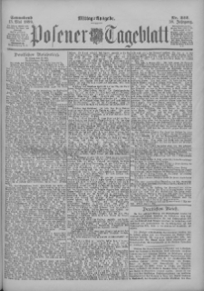 Posener Tageblatt 1899.05.13 Jg.38 Nr222