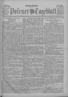 Posener Tageblatt 1899.05.19 Jg.38 Nr232