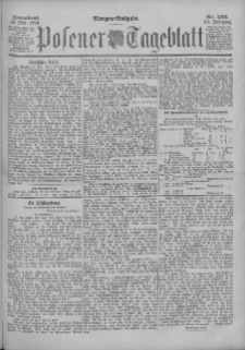 Posener Tageblatt 1899.05.20 Jg.38 Nr233
