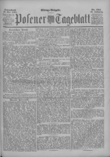 Posener Tageblatt 1899.05.20 Jg.38 Nr234