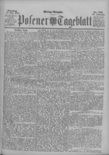 Posener Tageblatt 1899.05.23 Jg.38 Nr236
