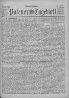 Posener Tageblatt 1899.05.25 Jg.38 Nr239