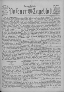 Posener Tageblatt 1899.06.02 Jg.38 Nr253