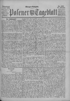Posener Tageblatt 1899.06.03 Jg.38 Nr255