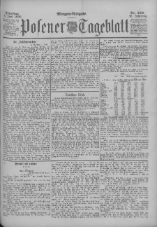 Posener Tageblatt 1899.06.05 Jg.38 Nr259