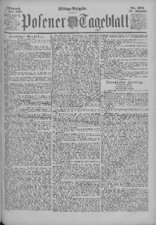 Posener Tageblatt 1899.06.07 Jg.38 Nr262