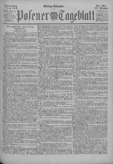 Posener Tageblatt 1899.06.08 Jg.38 Nr264