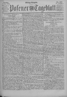 Posener Tageblatt 1899.06.09 Jg.38 Nr266