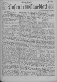 Posener Tageblatt 1899.06.09 Jg.38 Nr266