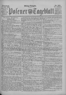 Posener Tageblatt 1899.06.10 Jg.38 Nr268