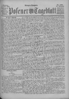 Posener Tageblatt 1899.06.11 Jg.38 Nr269