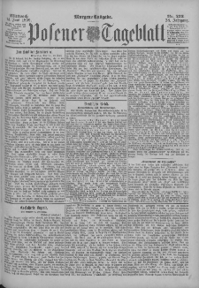 Posener Tageblatt 1899.06.14 Jg.38 Nr273